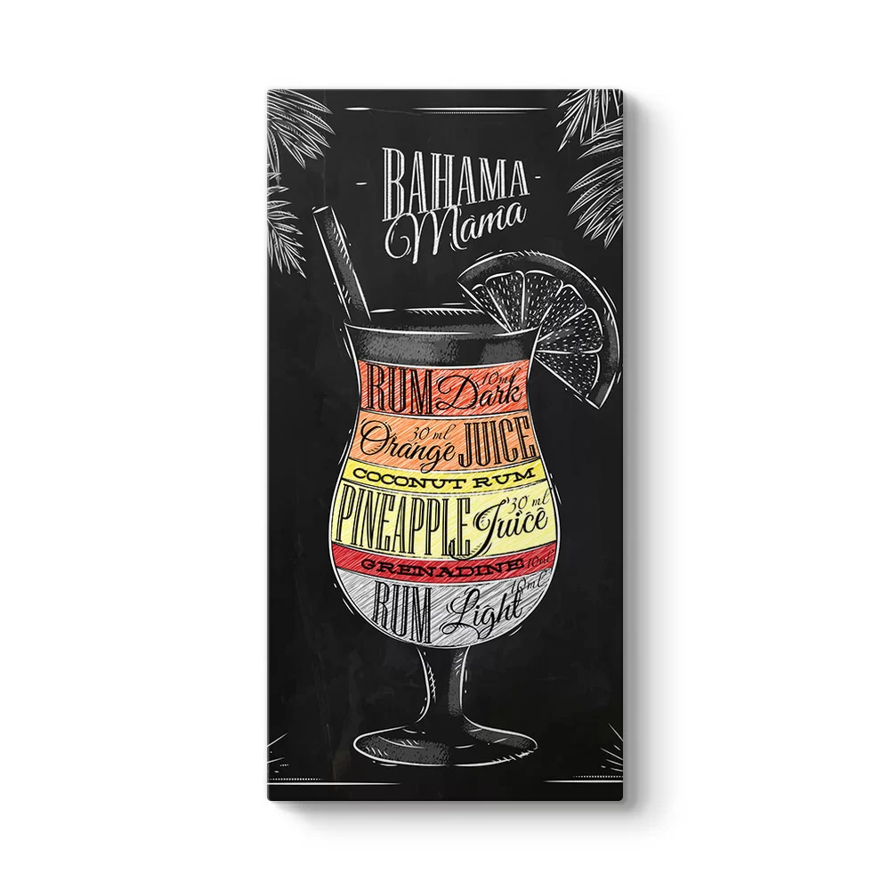 Bahama Mama Kokteyl Tarifi Tablosu - Model 7